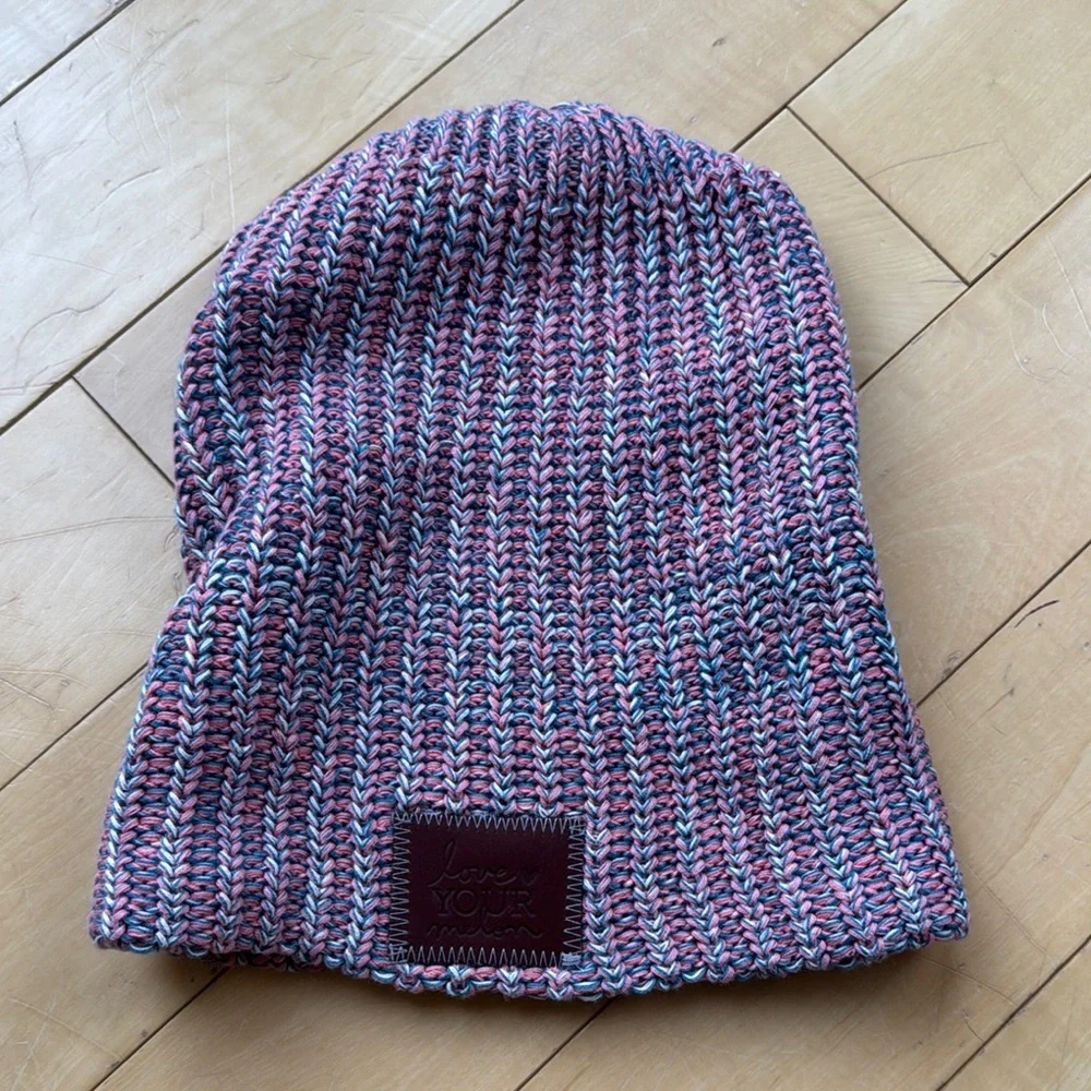 💗Pink Multicolor Knit Beanie💗